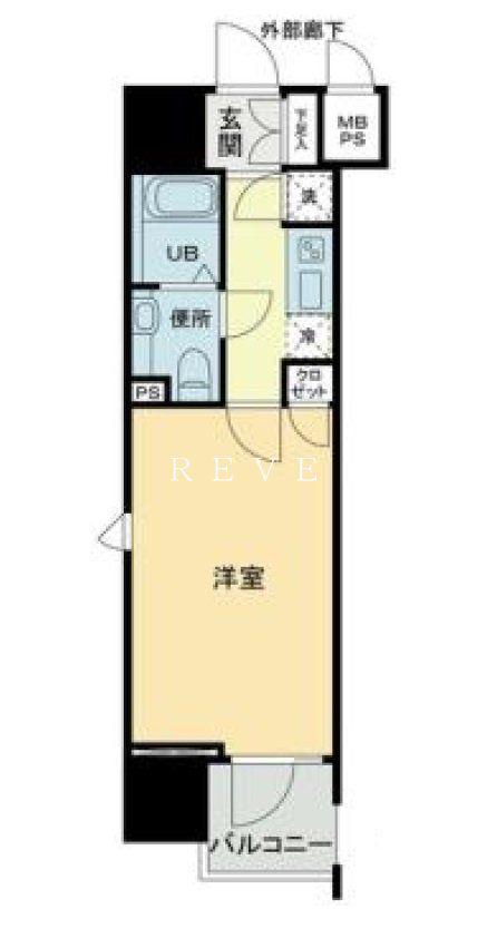 パトリア九段下(1K/12階)の間取り写真