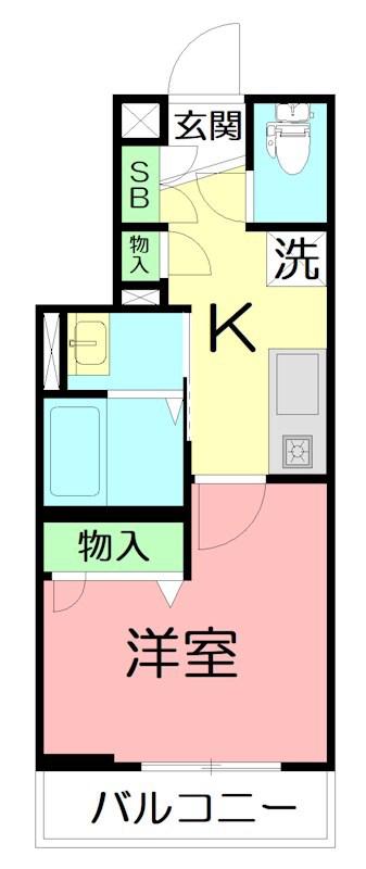 AQUA(1K/3階)の間取り写真