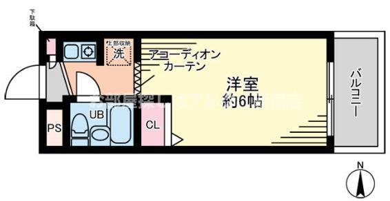 サカイ中野富士見町マンション(ワンルーム/2階)の間取り写真