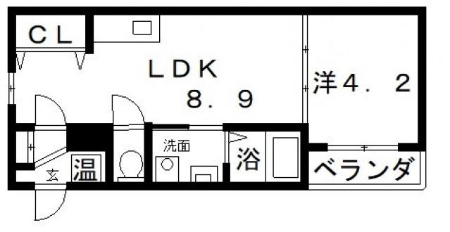 F ASECIA STIB(1LDK/2階)の間取り写真