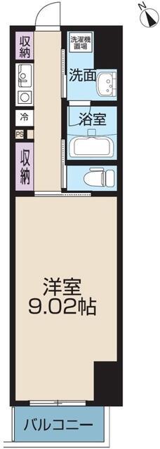 レピュア王子本町(1K/6階)の間取り写真