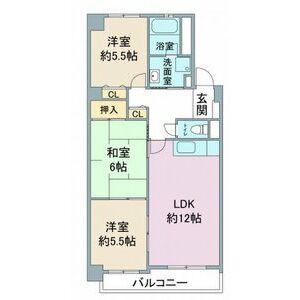 エスポワール五反田(3LDK/2階)の間取り写真