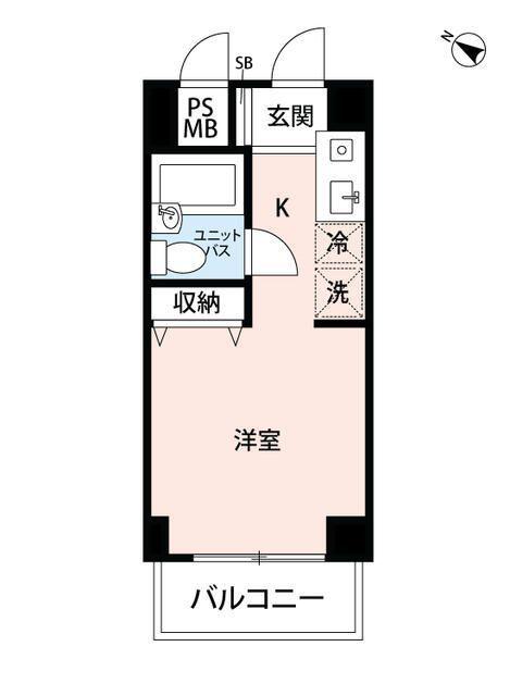 マイナビSTAYパレス東中野(ワンルーム/3階)の間取り写真