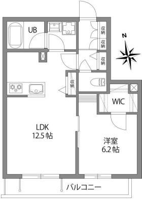 ミルフォードテラス(1LDK/2階)の間取り写真