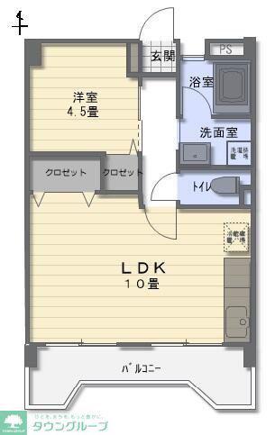 アクティブ青葉台(1LDK/6階)の間取り写真