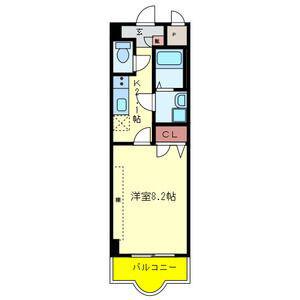 ルミエール八尾II(1K/6階)の間取り写真