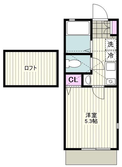 PROSPER HILLS(1K/1階)の間取り写真