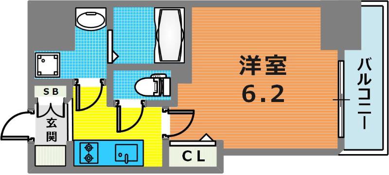 GP神戸ステーション(1K/5階)の間取り写真