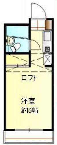 ヴィラ鷹の台(ワンルーム/3階)の間取り写真
