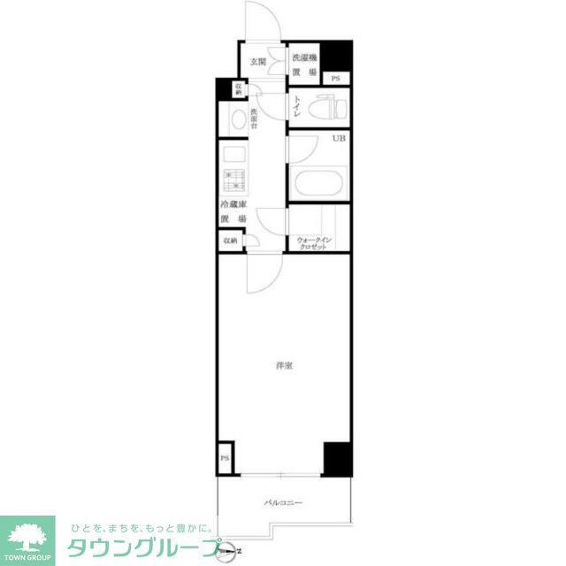 ルーブル桜新町(1K/2階)の間取り写真