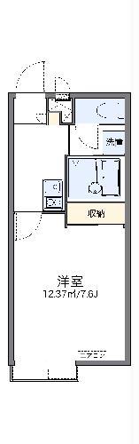 レオパレスレオーノIII(1K/2階)の間取り写真