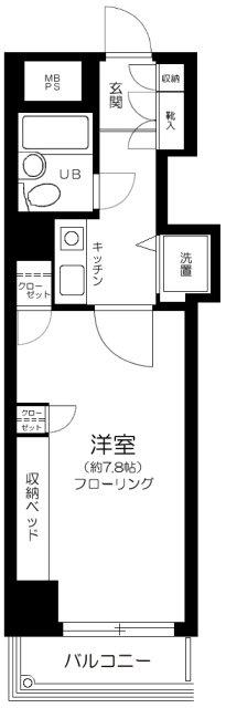 ダイアパレス浅草第2(1K/3階)の間取り写真
