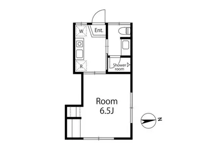 東海ヒルズ(1K/2階)の間取り写真