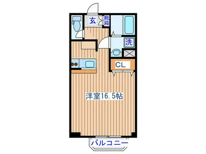 サンフェリーチェ・17(ワンルーム/7階)の間取り写真