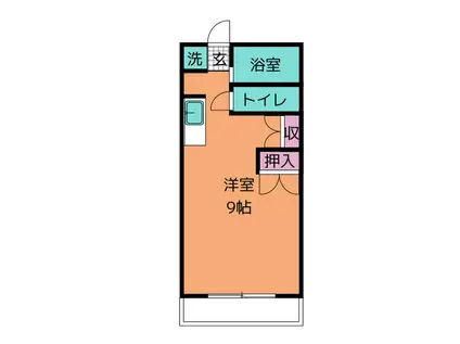 レジデンスマンション A(ワンルーム/2階)の間取り写真