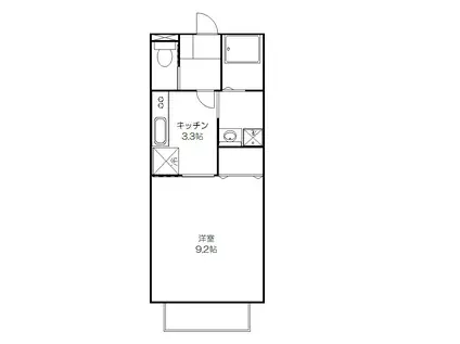 グレイスコート壱番館(1K/2階)の間取り写真