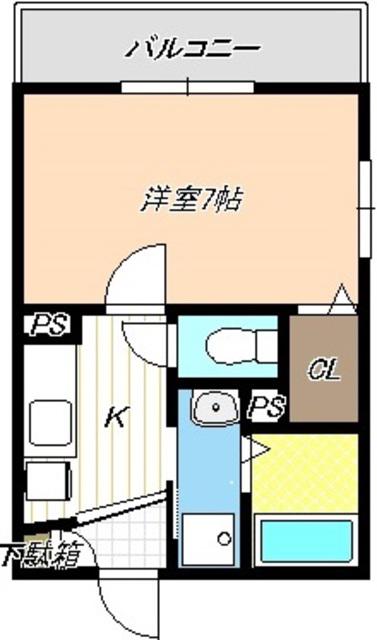 メルシー立華(1K/1階)の間取り写真