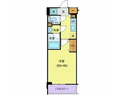 アルテシモ ルーナ(1K/3階)の間取り写真