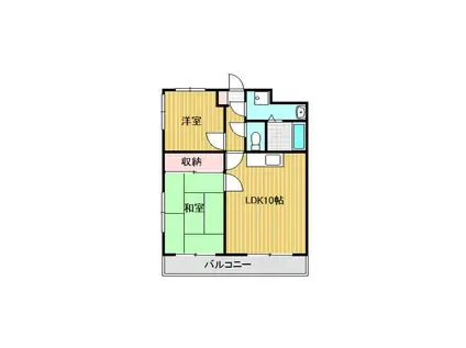 グレースマンション(2LDK/2階)の間取り写真