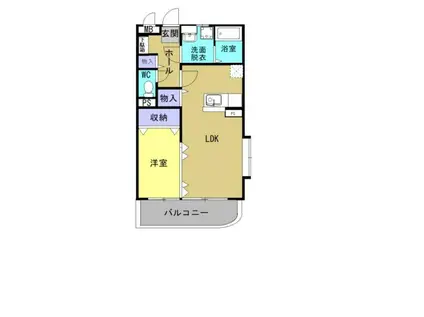 クレールコートI(1LDK/3階)の間取り写真