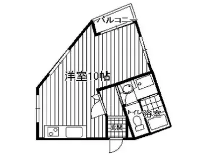 メゾンドールハーヴェスト(1K/3階)の間取り写真