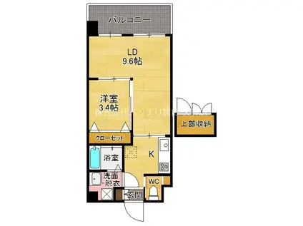 NO82 EMPRESS(1LDK/8階)の間取り写真