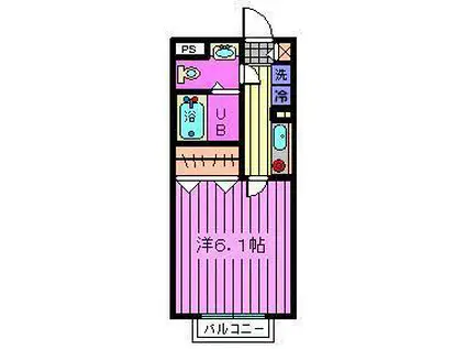 グリーンクラブ大宮(1K/3階)の間取り写真