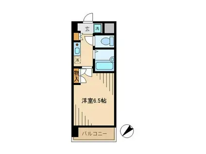 アバンダント高幡(1K/3階)の間取り写真