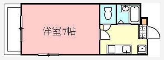 レガーロ高松(1K/1階)の間取り写真