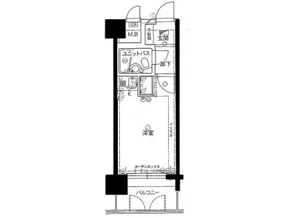 朝日プラザ上杉(ワンルーム/7階)の間取り写真