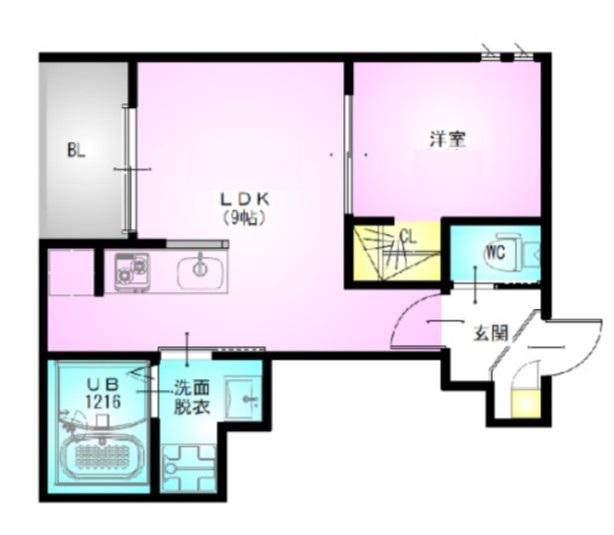 REGALEST NISSHIN(1LDK/2階)の間取り写真