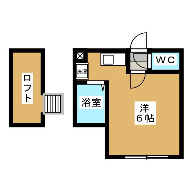 リヴェール(ワンルーム/2階)の間取り写真