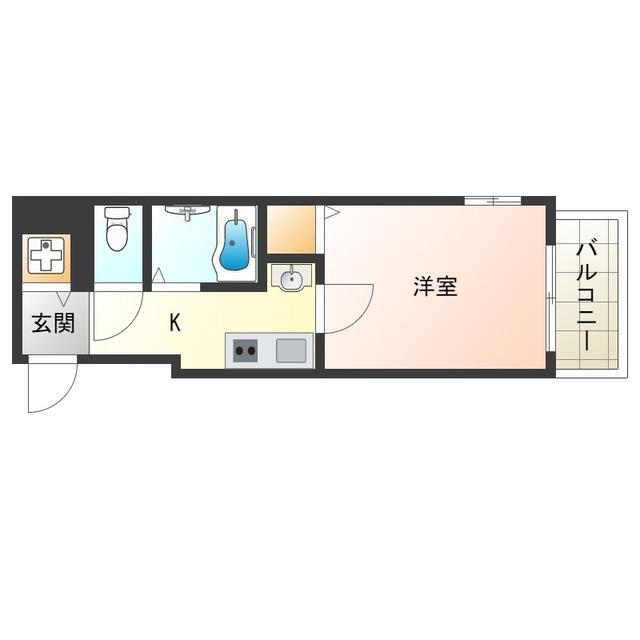 フェリカ(1K/11階)の間取り写真