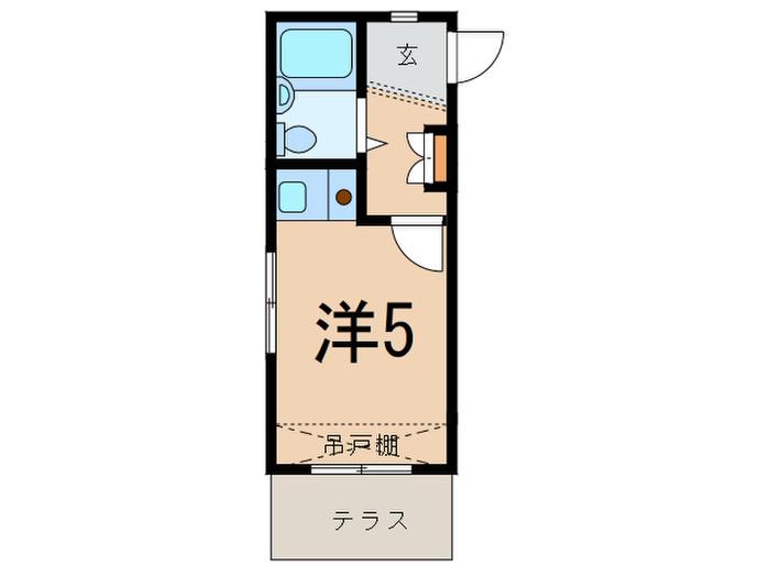 ヴェクセル三軒茶屋(ワンルーム/1階)の間取り写真