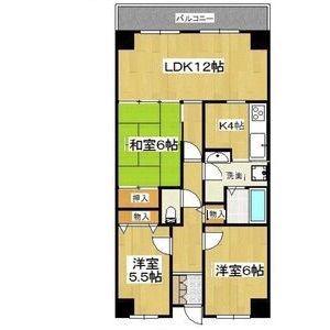 PHOENIX COURT 交野I(3LDK/4階)の間取り写真