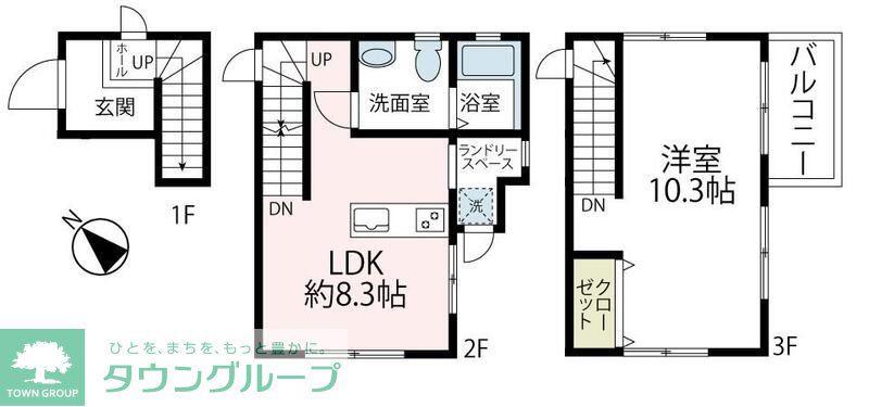 富士見フォーテラス(1LDK/1階)の間取り写真