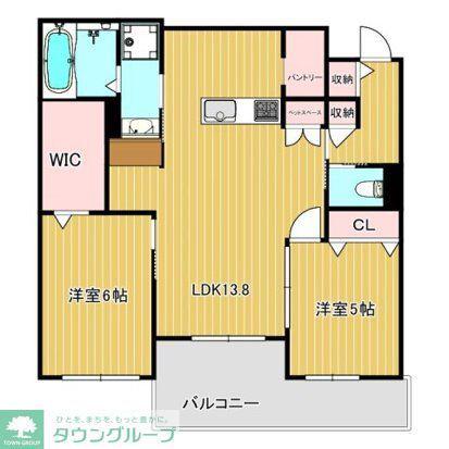 LUMIERE DU SOLEIL(2LDK/2階)の間取り写真