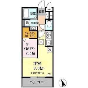 エスペランサSVIII(ワンルーム/1階)の間取り写真