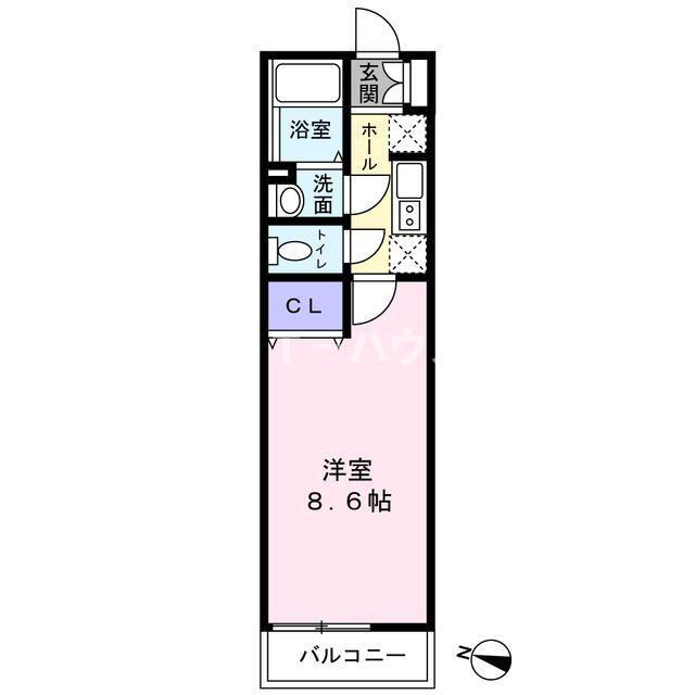 AFN-XX(1K/2階)の間取り写真