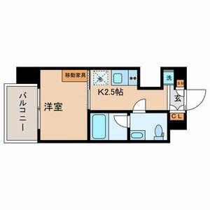 TOKIO久米川タワー(1K/12階)の間取り写真