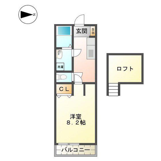 トップハウス南玉垣(1K/1階)の間取り写真