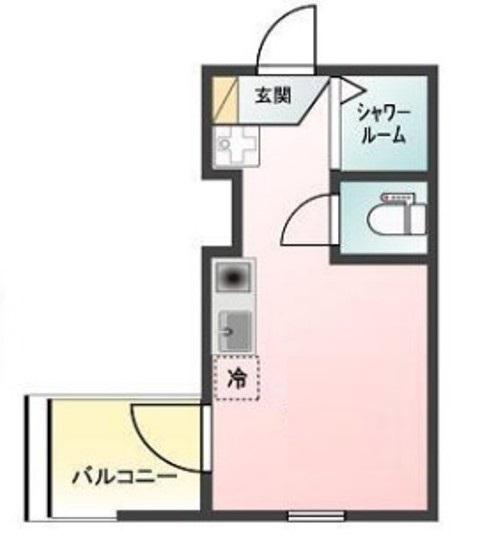 GLANSKY羽田(ワンルーム/3階)の間取り写真