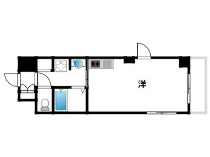 MAYA HAUS(ワンルーム/2階)の間取り写真