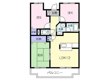 センチュリーハイランド イースト(3LDK/3階)の間取り写真