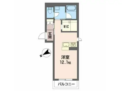 シャーメゾン コウジマチ(ワンルーム/2階)の間取り写真