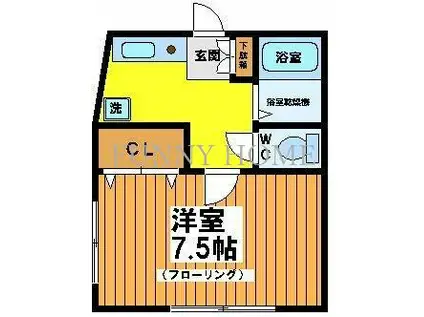 ソレイユ和泉(1K/1階)の間取り写真