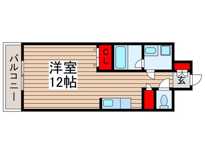 スペリオルクラブ(ワンルーム/12階)の間取り写真