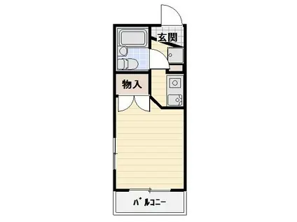 アーバンプラザ相模原(1K/3階)の間取り写真