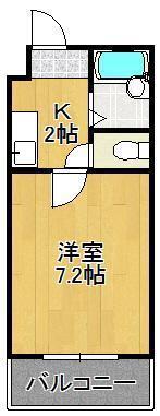 ISHIGAKI.BLD(1K/3階)の間取り写真