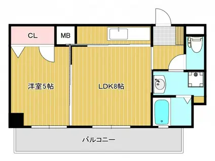 LEGEND PALACE(1LDK/4階)の間取り写真